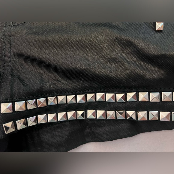 Guess Sudden Black Denim Rock Star Mini Jean Shorts X Asap Rocky 25 - Picture 13 of 13